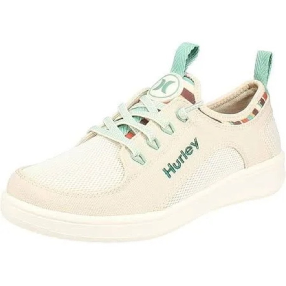 Hurley Castaic Beige Women's Bungee Shoe,Size 7